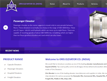 Tablet Screenshot of oriselevator.com